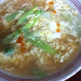 サンラータン風シラスの卵とじラーメン